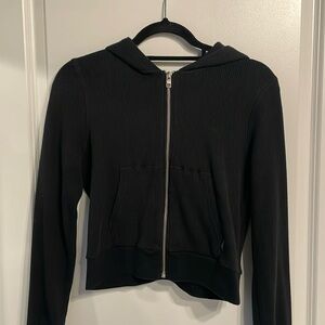 Aritzia Waffle Zip Hoodie